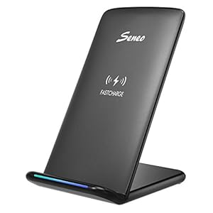 ワイヤレス充電器 Qi Seneo 急速 二つのコイル ワイヤレスチャージャー iPhone 8 / iPhone 8 Plus / iPhone X , Galaxy Note 8 /S8/S8 Plus/S7/S7 Edge/ Note 5/S6 Edge Plus 他のQi対応の機種 USBケーブル付