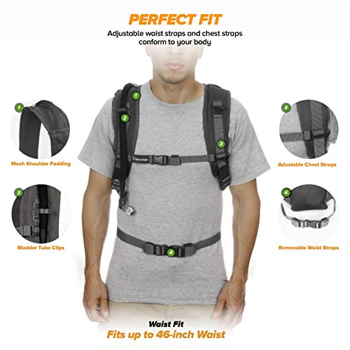 Tactical Molle Hydration Pack Backpack with 3L Water Bladder