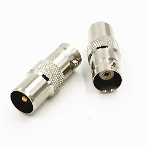 BNC Female Jack to IEC PAL DVB-T TV Male Plug RF Adapter Connector Quick USA Shipping