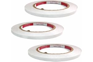 It'saKthing Double Sided Adhesive Tape 7mm x 25m (3 Rolls), Acrylic Craft Tape for Scrapbooking, Card Making, DIY Projects, P