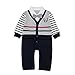 Baby Boy Romper, 1Pcs Toddler Gentleman Formal Outfit Set with Suit Vest & Bowtie