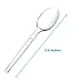 Zeppoli 120-Piece Clear Plastic Spoon Set - Plastic Cutlery Utensil Set - Disposable Clear Plastic Spoons - Chinet Utensils
