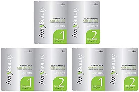 Avry Jelly Spa Pedicure Pedi Foot Bath Set - GREEN TEA (Pack 3)