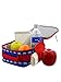Captain Marvel Girls Boys Soft Insulated School Lunch Box (One Size, Blue/Red)