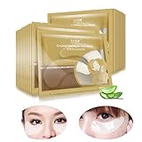 Dreamyth Entire Bio Collagen Eye Mask 5 Pairs Gold Crystal Eye Plumper Essence Moisturizer Basic Care Anti Ageing Wrinkle Pad (Gold)