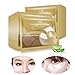 Dreamyth Entire Bio Collagen Eye Mask 5 Pairs Gold Crystal Eye Plumper Essence Moisturizer Basic Care Anti Ageing Wrinkle Pad (Gold)
