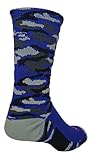 Woodland Camo Crew Socks - Basketball Football Baseball Softball Lacrosse