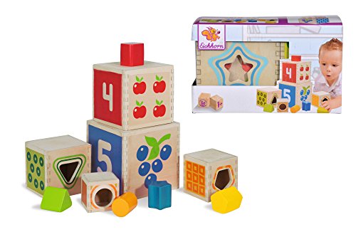 Eichhorn 100002252 - Bunter Steckturm, 10-TLG, Höhe: 40cm, Birkenholz – Bild 7