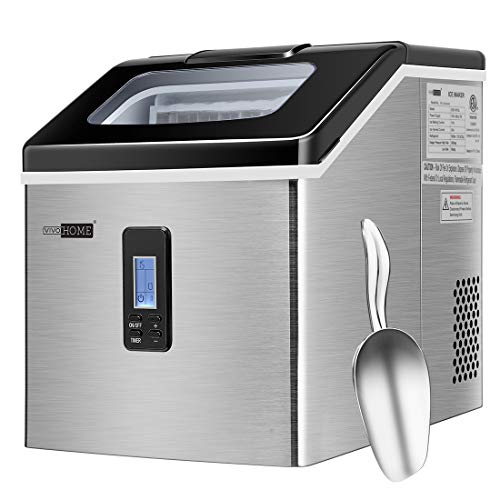 VIVOHOME Electric Portable Compact Countertop Automatic Square Ice Cube