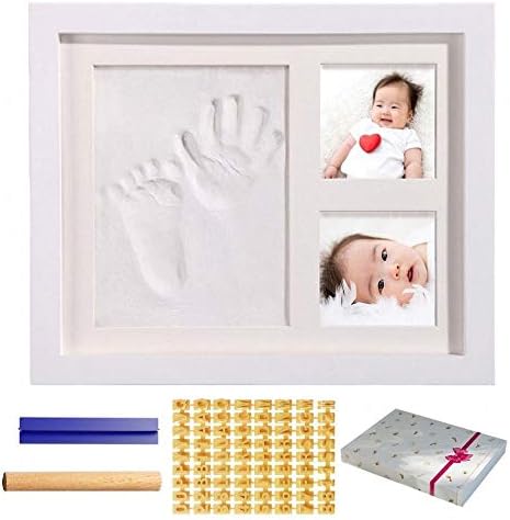 Hiro 赤ちゃん 手形 足形 ベビーフレーム フォトフレーム 日本語説明書付き 写真立て 人気 粘土 新生児 出産祝い 内祝い 贈り物