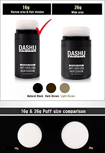 DASHU Anti-Hair Loss Hair Cushion Hair Concealer Hair Building Fibers Black / Dark Brown / Light Brown (26g, Light Brown)