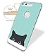 HELLO GIFTIFY Phone Case Compatible with Google Pixel XL (5.5 inch 2016) Clear Soft TPU Gel Protective Rubber Cover, Tiffany Blue& Cat Designed