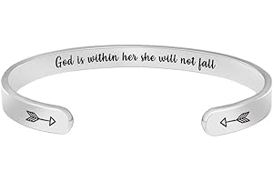 Btysun Bracelets for Women Mothers Day Bracelet Gifts from Daughter Inspirational Gifts for Women Graduation Gifts for Her Motivational Birthday Cuff Bangle Friendship Personalized Mantra Jewelry…