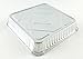 Handi-Foil Square Aluminum Foil Cake Pan w/Clear Dome Lid - Disposable Pans (Pack of 50 Sets)