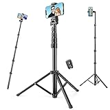 Phone Tripod, 70" Tall Phone Stand Tripod, Selfie