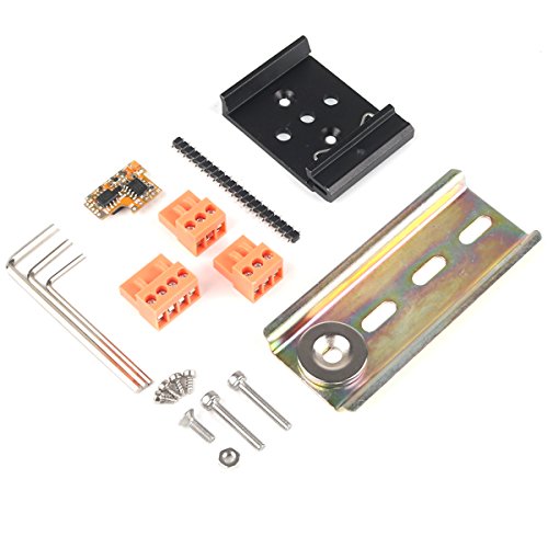 MakerFocus M5stack ESP32 Kit PLC Prototype Industrial Board Module RS485 ACS712-5B Programmable Logic Controller Relay Magnet DIN-Rail Stackable IOT for Arduino DIY