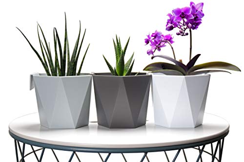 idea-station Play Blumentopf hängend 3 x 13 cm - grau - Blumentöpfe zum Aufhängen aus Plastik – Bild 4