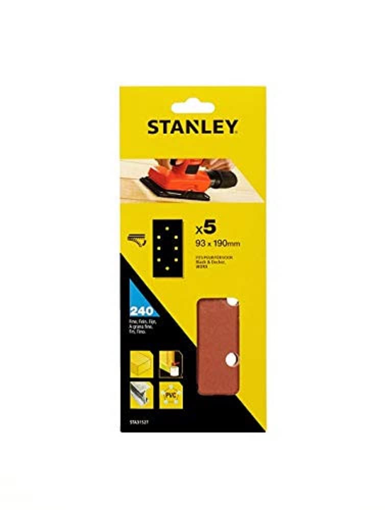 5 hojas de lija perforadas