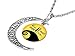 Jack Skellington Necklace Pendant Gift, Jack and Sally Nightmare Before Christmas (Yellow)