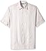 Cubavera Short-Sleeve Engineered Yarn Dye Panel
