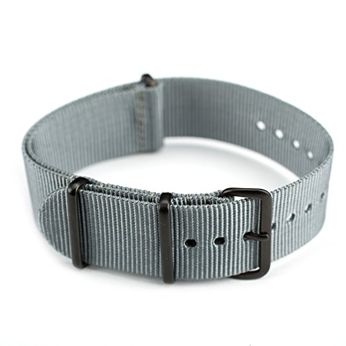NATO Strap 22mm Watch Band Bands Straps for Men Gray by Infantry