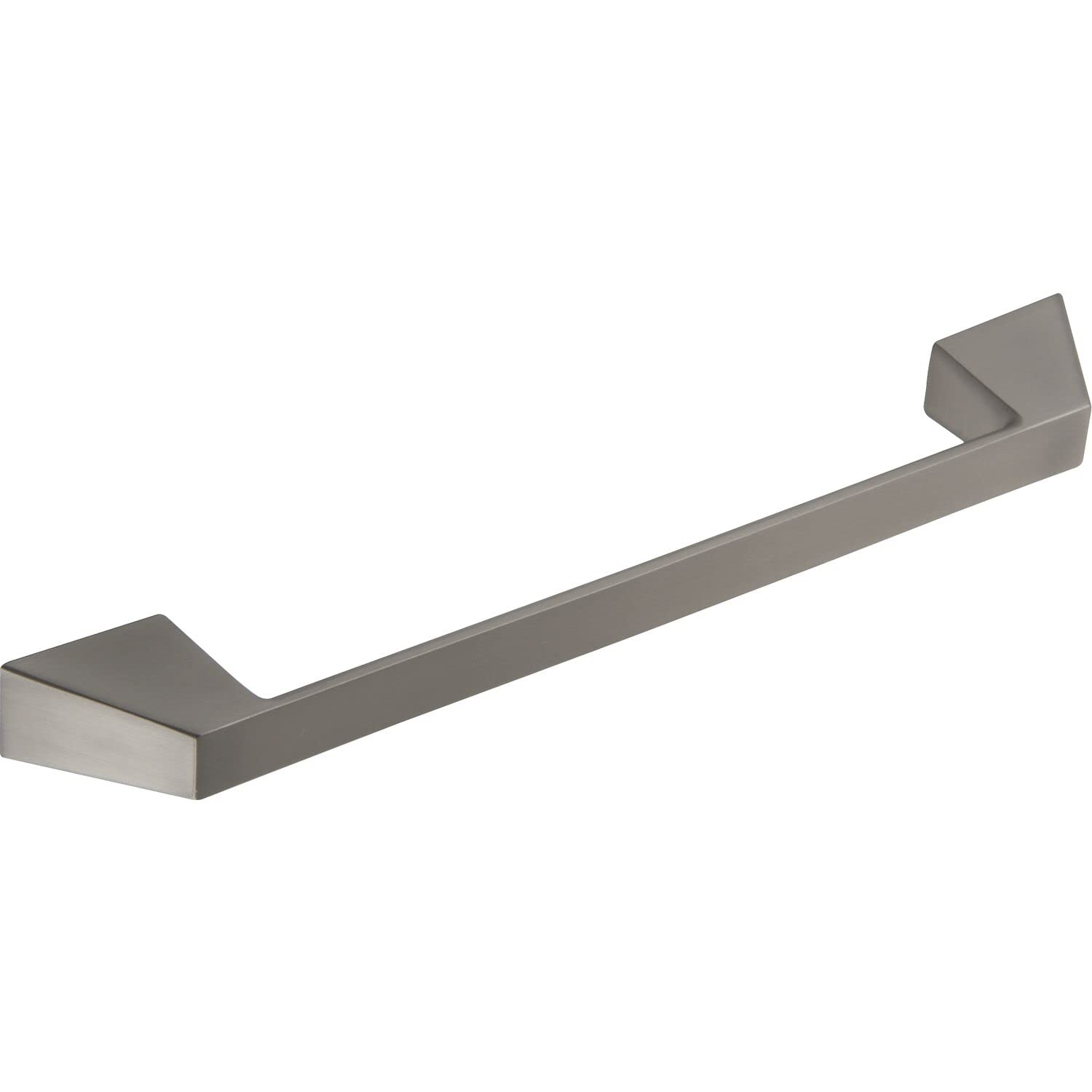 OBF Grimme Amund 72296246.20 Furniture Handle, Kitchen Handle, Width 368 mm, Cupboard Handle, Aluminium Stainless Steel Effect, Dark, Silver, Hole Spacing 320 mm