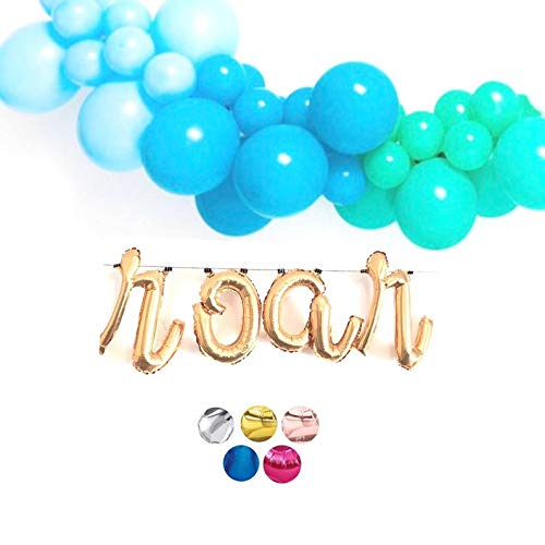 oh baby cursive balloon