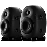 Swan Speakers - X4 - 2.0 Professional Active Studio Monitors - Designed for Audio Engineers and Music Producers - 55Hz to 20kHz Flat Response - Ovoid Cabinet Minimizes Distortions - XLR input