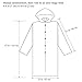 Rain Poncho TINKSKY EVA Reusable Raincoats with Backpack Position, Rain Cape Coat for Men Women, Emergency Poncho