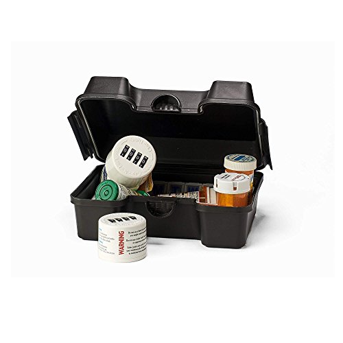 SaferLock Medication and Prescription Pill Lock Storage Box with