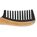 Wide Tooth Detangling Comb - pureGLO Anti-Static Horn Combs - Handmade Natural Wooden Comb for Thick Hair – Reduce Hair Breakage and Split Ends, for Men Women and Kids …