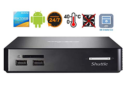 Shuttle XPC Nano NS02A Digital Signage Solution with Pre-Installed Digital Signage Software - DS Creator, 2GB DDR3L RAM, 16GB eMMC Storage, Android 8.1 - Thumbnail 5