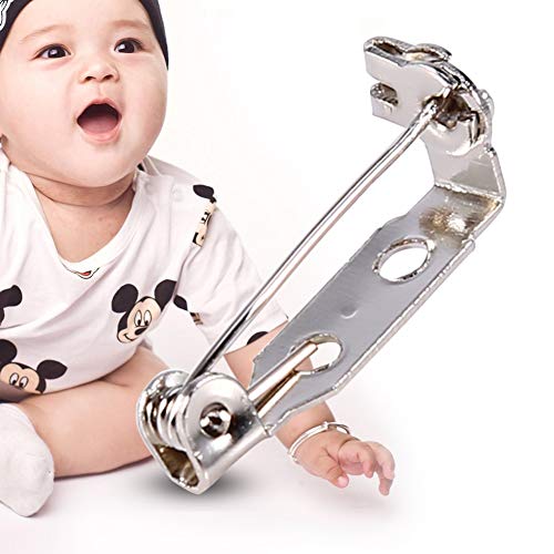 Silver Brooch Safety Pins with Back Clasp, 50 Pieces Bar Pins, 20mm Brooch Safety Clasp, for Jewellery Making and Crafts