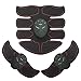 MuscleT Abs Stimulator Muscle Toner Trainer EMS Abdominal Trainer Ultimate Ab Stimulator for Abdominal Work Out Abs Power Fitness Abs Training Gear Flex Belt Workout Equipment Portable (Red)