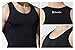 TSLA Men's Athletic Compression Sleeveless Tank Top, Cool Dry Sports Running Basketball Workout Base Layer, Zero Sleeveless Black & Red, Medium