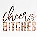 Andaz Press Rose Gold Foil Lunch Napkins, Cheers Bitches, 6.5-inch 50-Pack, Bridal Shower Napkins For Wedding Engagement Party Bachelorette Party Napkins Bride Napkins Funny Bar Napkins Mimosa Napkins