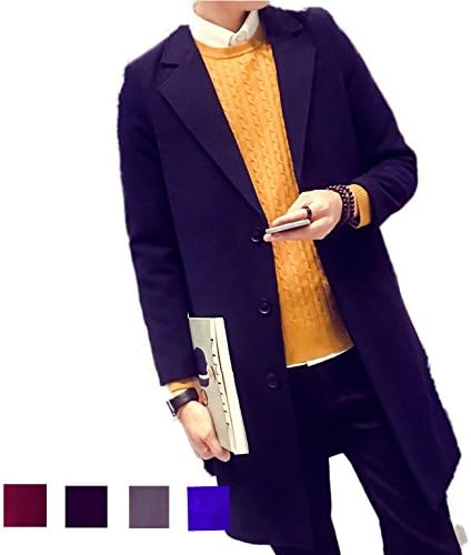 Amazon Co Jp Various Ways メンズ カジュアル カラーヴァリエーション 細身 チェスターコート チェスターコート ジャケット ロング カジュアル 秋服 冬服 長袖 アウター 重ね着 はおりもの メンズ 通勤 通学 L ブラック 服 ファッション小物