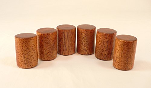Lamp Finial, Mahogany, Drum Pattern 2