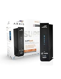 ARRIS SBG7600AC2   Módem de 32 x 8 DOCSIS 3.0 (cable AC2350 WiFi Router   McAfee Whole Home Internet Protection), color negro