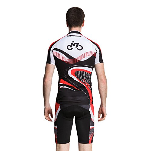 image for INBIKE Men's Summer Breathable Cycling Jersey and 3D Silicone Padded S