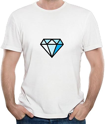 Men's Green Diamond O-Neck Short Sleeve Fashion T-Shirt