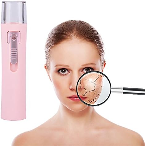 Facial Moisturizing Steamer with Large Water Tank and USB Power Bank Function (Light Pink) by Winkion