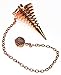 9 Ring Coil Pendulum, Spiral Pendulum, Copper Metal Pendulum, Cone Shape Designer Pendulum, Divination Pendulum, Healing Dowsing Pendulum.