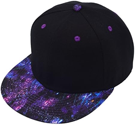 Vegali Fashion Cool Adjustable Snapback Hip-hop Golf Baseball Cap Hat Unisex (C121-Black)