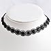 Jane Stone Vintage Black Lace Sunflower Tattoo Gothic Necklace Choker (Fn1767)