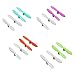 Dreams-Mall 40PCS Cheerson Mini CX-10 CX-10A CX-10C CX-10D CX-10W CX-10WD-TX RC Quadcopter Propellers Blade Rotor Spare Parts Blue Pink Red Green White