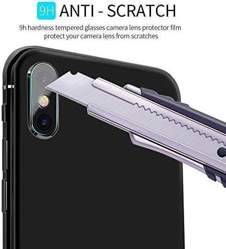 [5 Pack ] Camera Protector For iPhone XS Max 6.5 inch, No hole Tempered Glass Full Protective Film Designed for Apple iPhone XS MAX Case (2018) (For iPhone XS MAX 6.5", Clear)