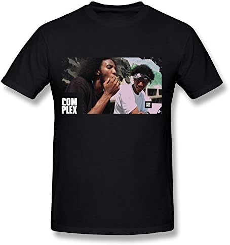Next Style Men's Joey Badass Com Plex Custom Retro Black T-Shirts