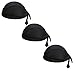 TESOON Motorcycle Biker Windproof Cycling Sweatband Protex Outdoor Head Wraps (3Colorblack)