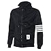 Shensee Handsome Men Sweatshirt Hoodie Casual Zipper Hooded Jackets (M, black)